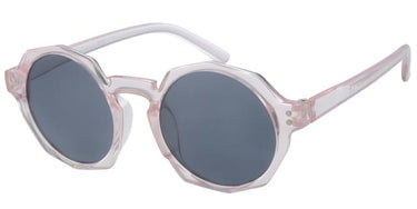 Round transparent sunglasses for children 0-4 years - Light pink